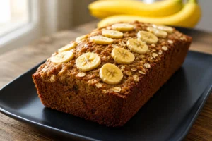 Recette saine de pain à la banane et avoine fait maison