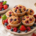 Muffins sans sucre aux fruits rouges