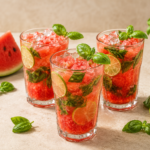 Cocktail Mojito Pastèque & Basilic : Recette Fraîche et Désaltérante