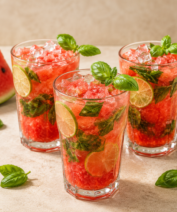 Cocktail Mojito Pastèque & Basilic : Recette Fraîche et Désaltérante