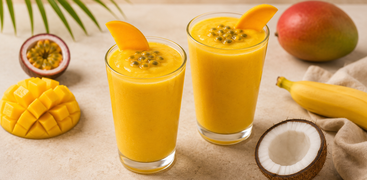 Smoothie Mangue Passion : Recette Exotique, Fraîche et Onctueuse