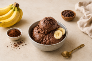 Glace Banane Cacao Maison : Recette Healthy à 2 Ingrédients