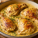 Poulet Mijoté à la Moutarde